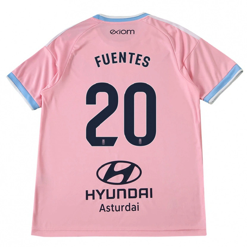 Danxen Herren Jaime Fuentes #20 Kornblumenblau Rosa Auswärtstrikot Trikot 2026/27 T-Shirt Österreich