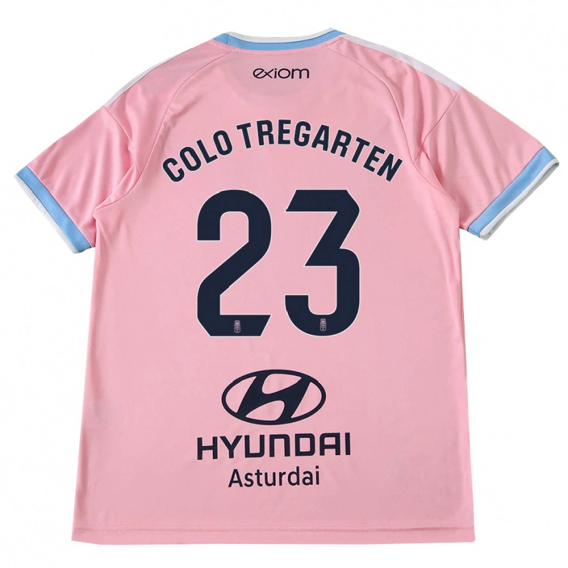 Danxen Herren Colo Tregarten #23 Kornblumenblau Rosa Auswärtstrikot Trikot 2026/27 T-Shirt Österreich