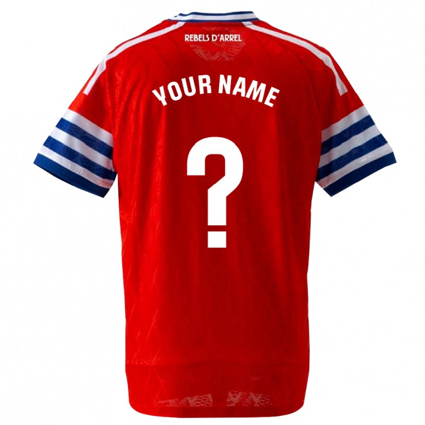 Danxen Herren Ihren Namen #0 Königsblau Rot Auswärtstrikot Trikot 2026/27 T-Shirt Österreich