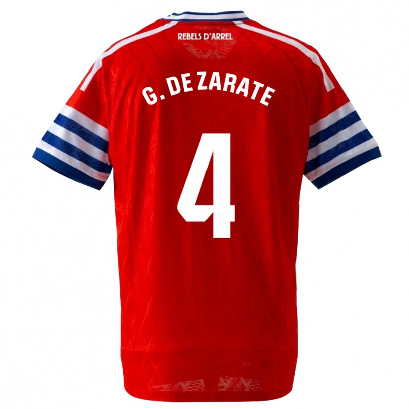 Danxen Herren Urko González De Zárate #4 Königsblau Rot Auswärtstrikot Trikot 2026/27 T-Shirt Österreich