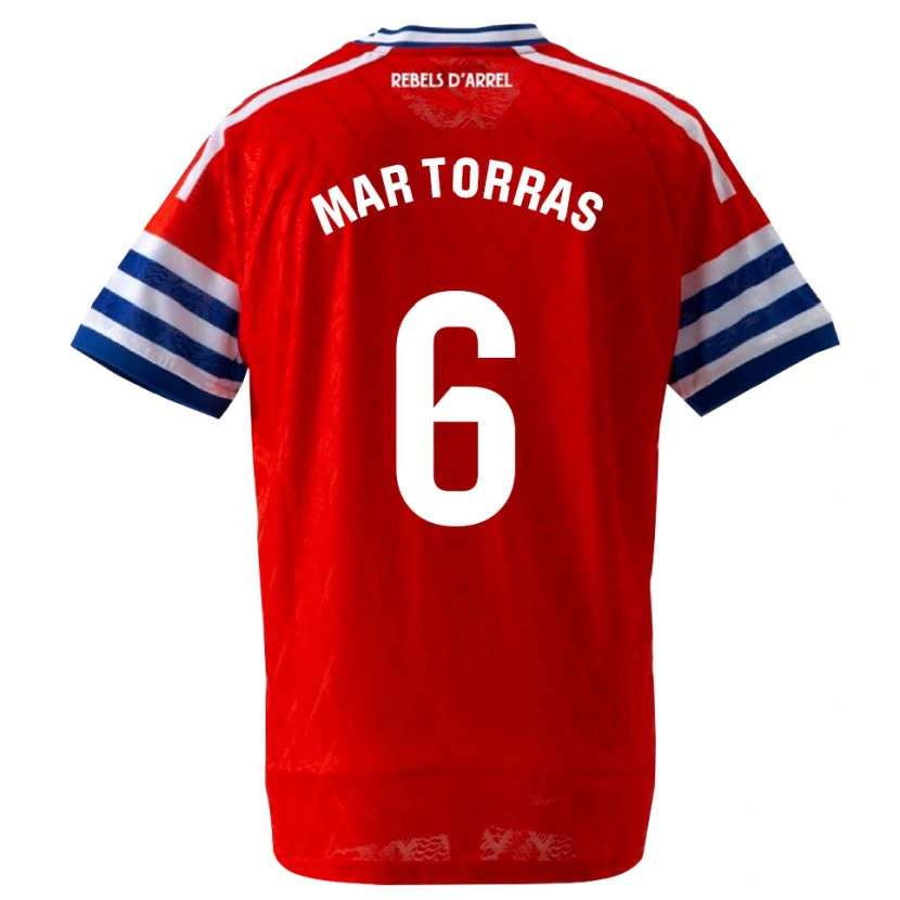 Danxen Herren Mar Torrás De Fortuny #6 Königsblau Rot Auswärtstrikot Trikot 2026/27 T-Shirt Österreich