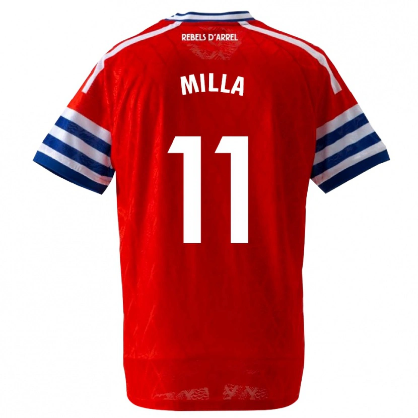 Danxen Herren Pere Milla #11 Königsblau Rot Auswärtstrikot Trikot 2026/27 T-Shirt Österreich