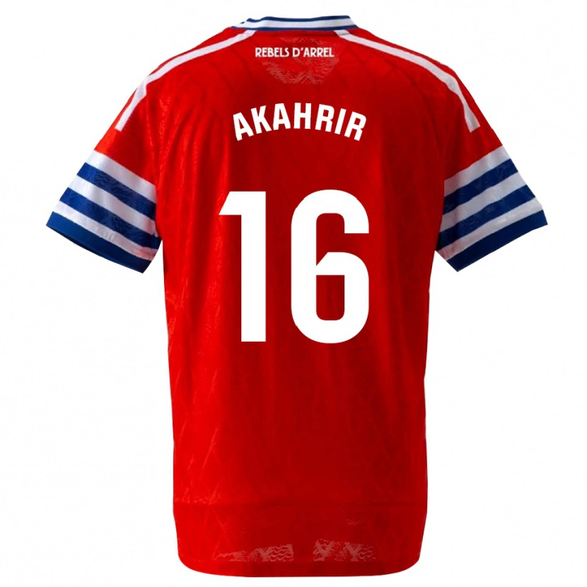 Danxen Herren Mohamed Akahrir #16 Königsblau Rot Auswärtstrikot Trikot 2026/27 T-Shirt Österreich