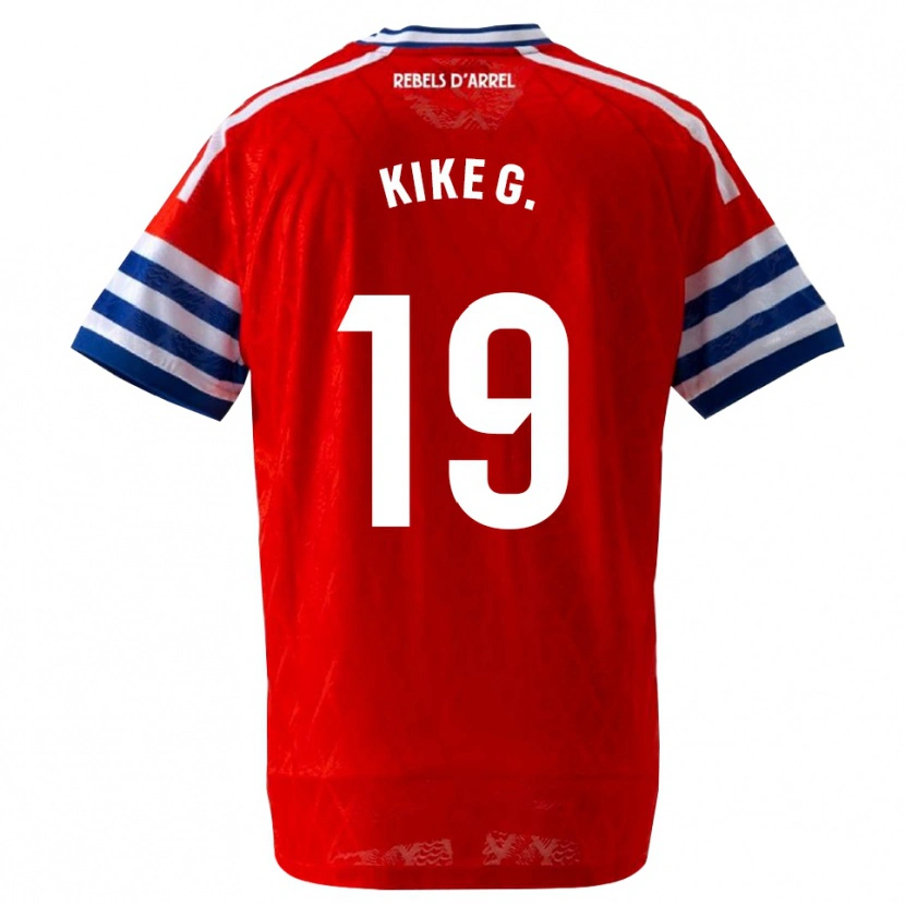 Danxen Herren Kike García #19 Königsblau Rot Auswärtstrikot Trikot 2026/27 T-Shirt Österreich