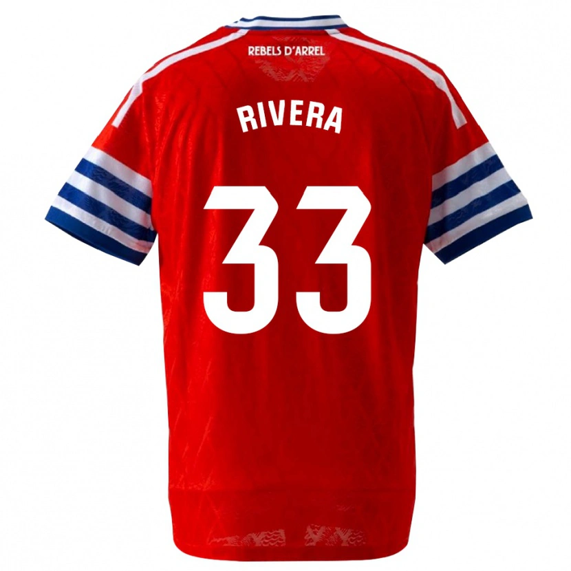 Danxen Herren Pol Rivera #33 Königsblau Rot Auswärtstrikot Trikot 2026/27 T-Shirt Österreich