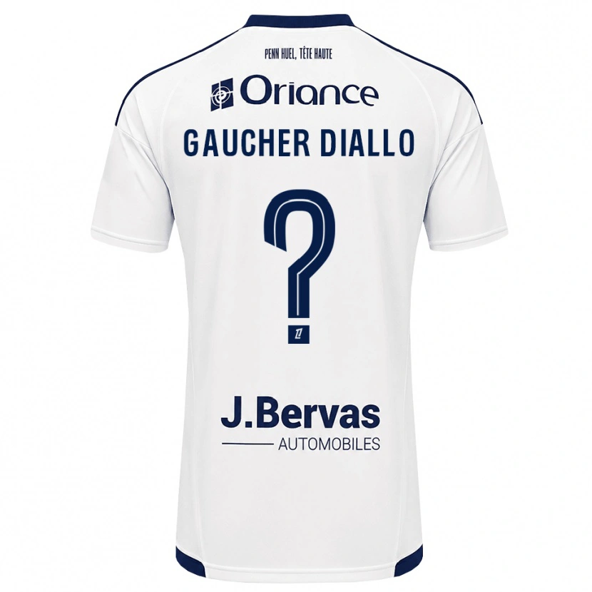Danxen Herren Coumba Gaucher Diallo #0 Marineweiß Auswärtstrikot Trikot 2026/27 T-Shirt Österreich