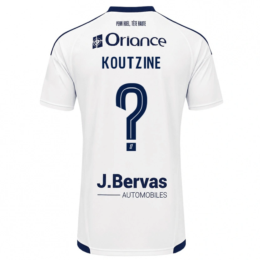Danxen Herren Camille Koutzine #0 Marineweiß Auswärtstrikot Trikot 2026/27 T-Shirt Österreich