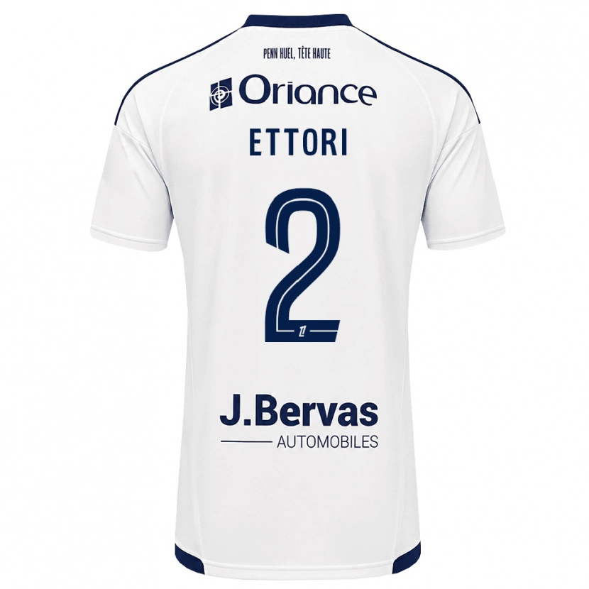 Danxen Herren Ilan Ettori #2 Marineweiß Auswärtstrikot Trikot 2026/27 T-Shirt Österreich