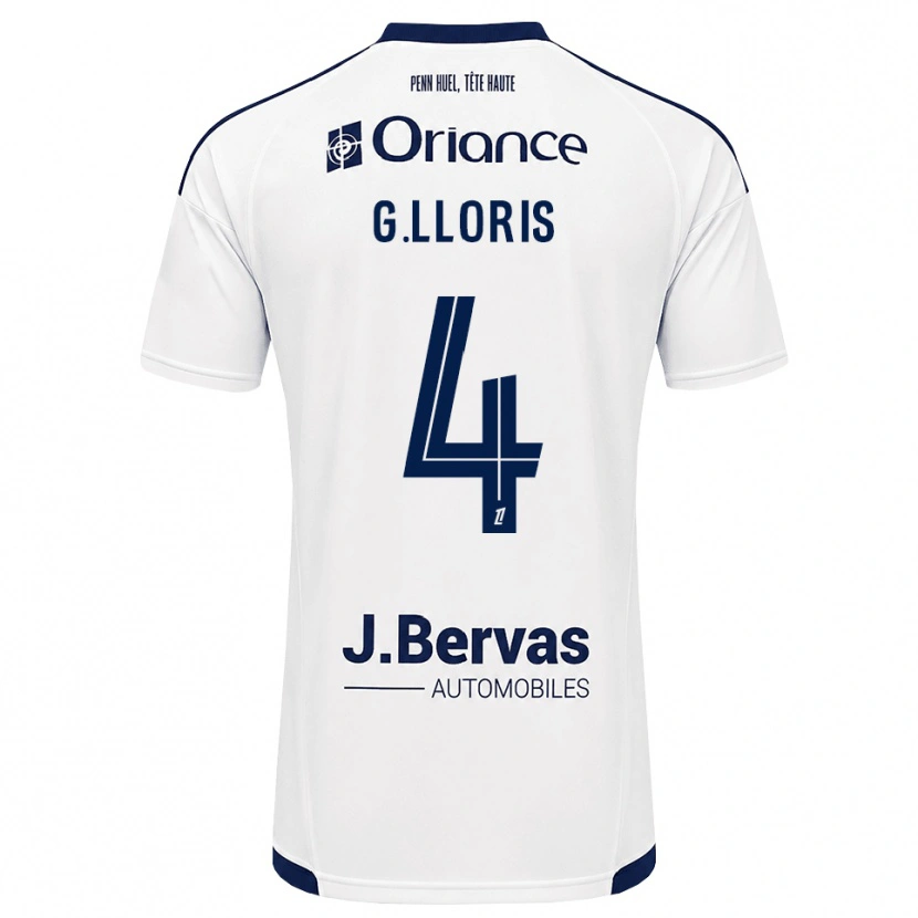 Danxen Herren Gautier Lloris #4 Marineweiß Auswärtstrikot Trikot 2026/27 T-Shirt Österreich