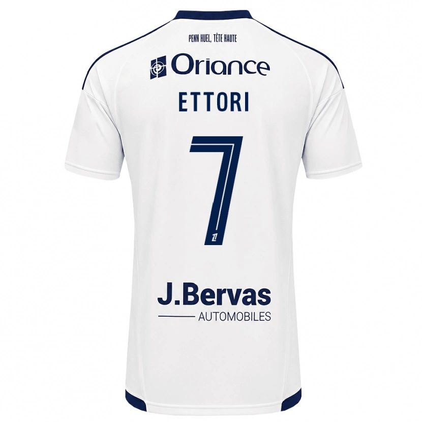 Danxen Herren Yanis Ettori #7 Marineweiß Auswärtstrikot Trikot 2026/27 T-Shirt Österreich