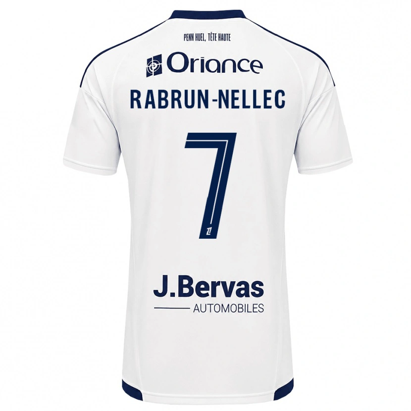 Danxen Herren Yannis Rabrun-Nellec #7 Marineweiß Auswärtstrikot Trikot 2026/27 T-Shirt Österreich