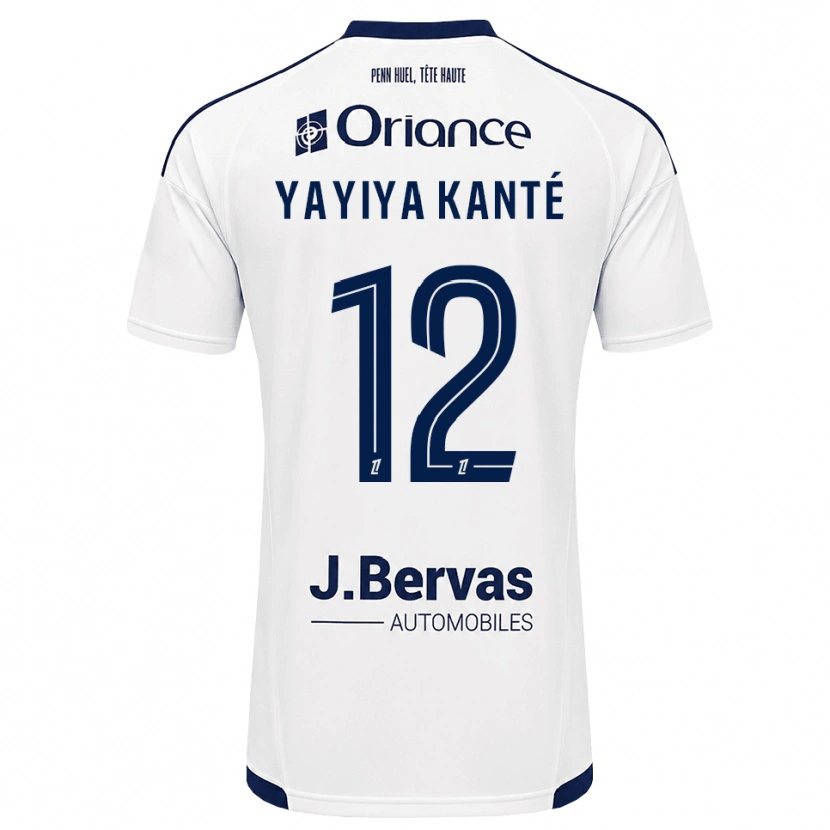 Danxen Herren Ibrahim Yayiya Kanté #12 Marineweiß Auswärtstrikot Trikot 2026/27 T-Shirt Österreich