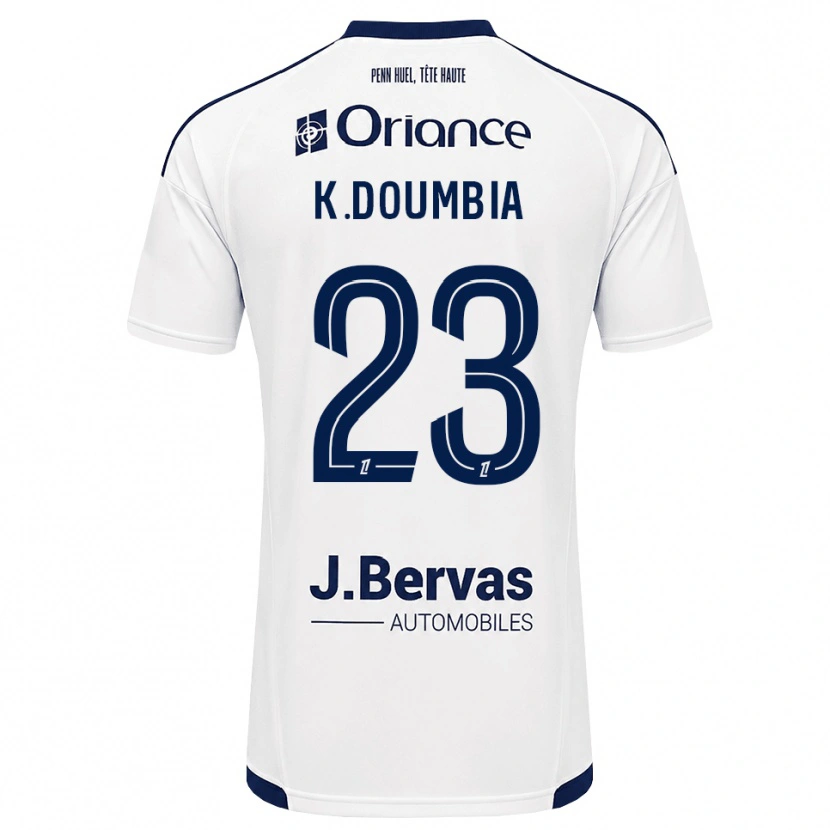 Danxen Herren Kamory Doumbia #23 Marineweiß Auswärtstrikot Trikot 2026/27 T-Shirt Österreich
