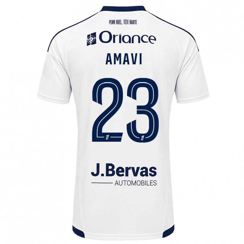 Danxen Herren Jordan Amavi #23 Marineweiß Auswärtstrikot Trikot 2026/27 T-Shirt Österreich