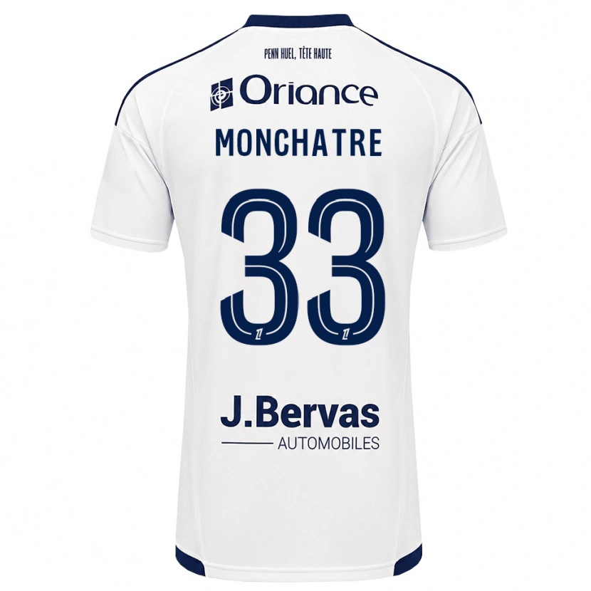 Danxen Herren Enzo Monchatre #33 Marineweiß Auswärtstrikot Trikot 2026/27 T-Shirt Österreich