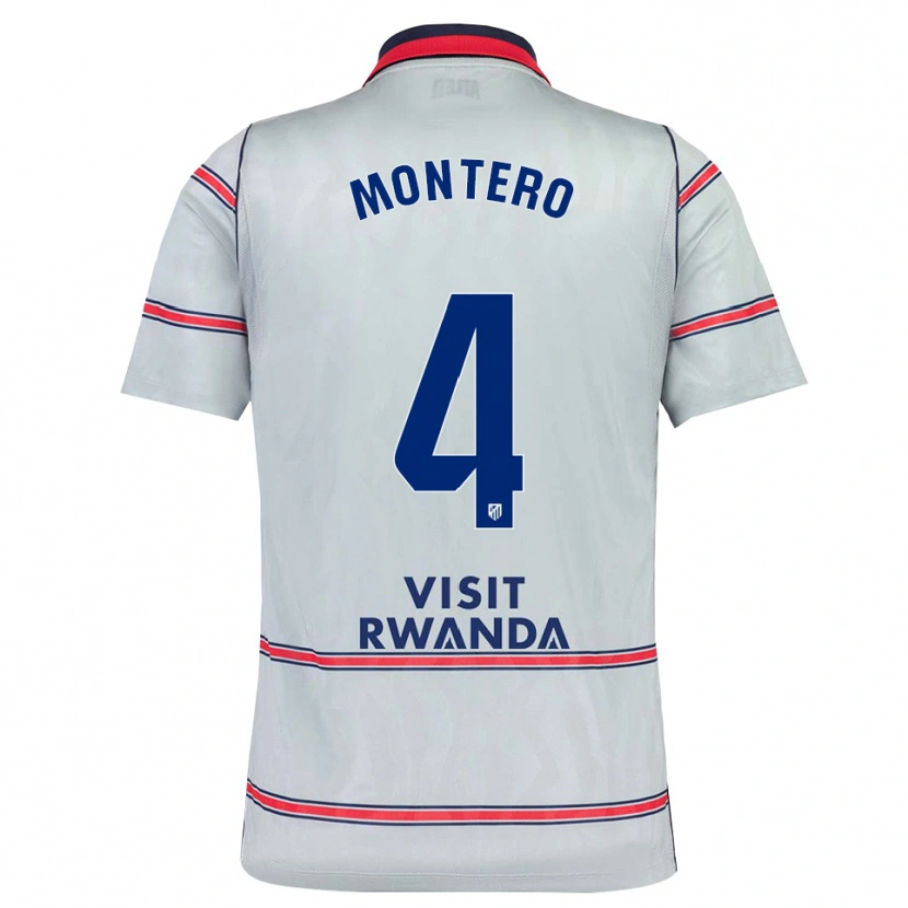 Danxen Herren Francisco Montero #4 Grau Rot Marineblau Ausweichtrikot Trikot 2026/27 T-Shirt Österreich