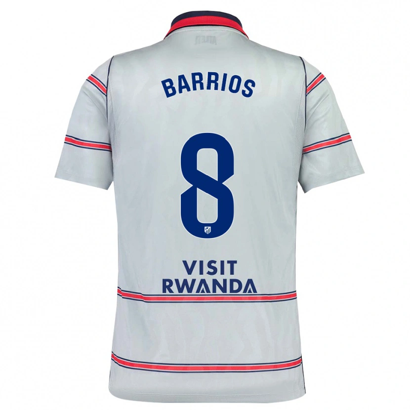 Danxen Herren Pablo Barrios #8 Grau Rot Marineblau Ausweichtrikot Trikot 2026/27 T-Shirt Österreich