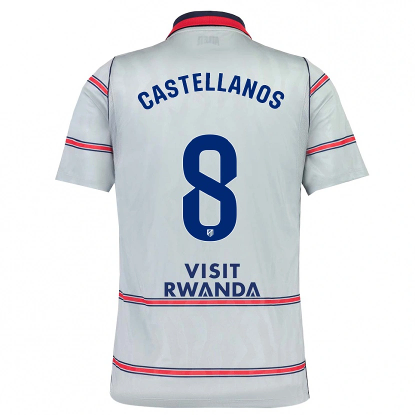 Danxen Herren Jorge Castellanos #8 Grau Rot Marineblau Ausweichtrikot Trikot 2026/27 T-Shirt Österreich