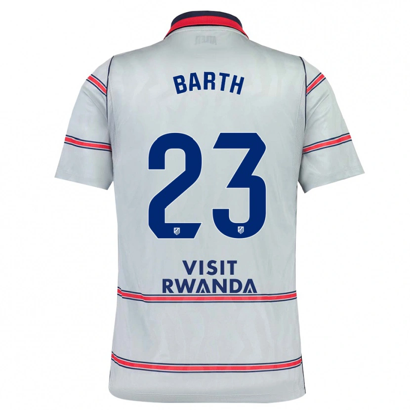 Danxen Herren Merle Barth #23 Grau Rot Marineblau Ausweichtrikot Trikot 2026/27 T-Shirt Österreich