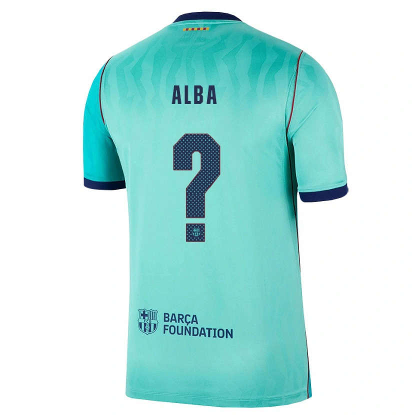 Danxen Herren Javi Alba #0 Aqua Dunkeltürkis Königsblau Ausweichtrikot Trikot 2026/27 T-Shirt Österreich