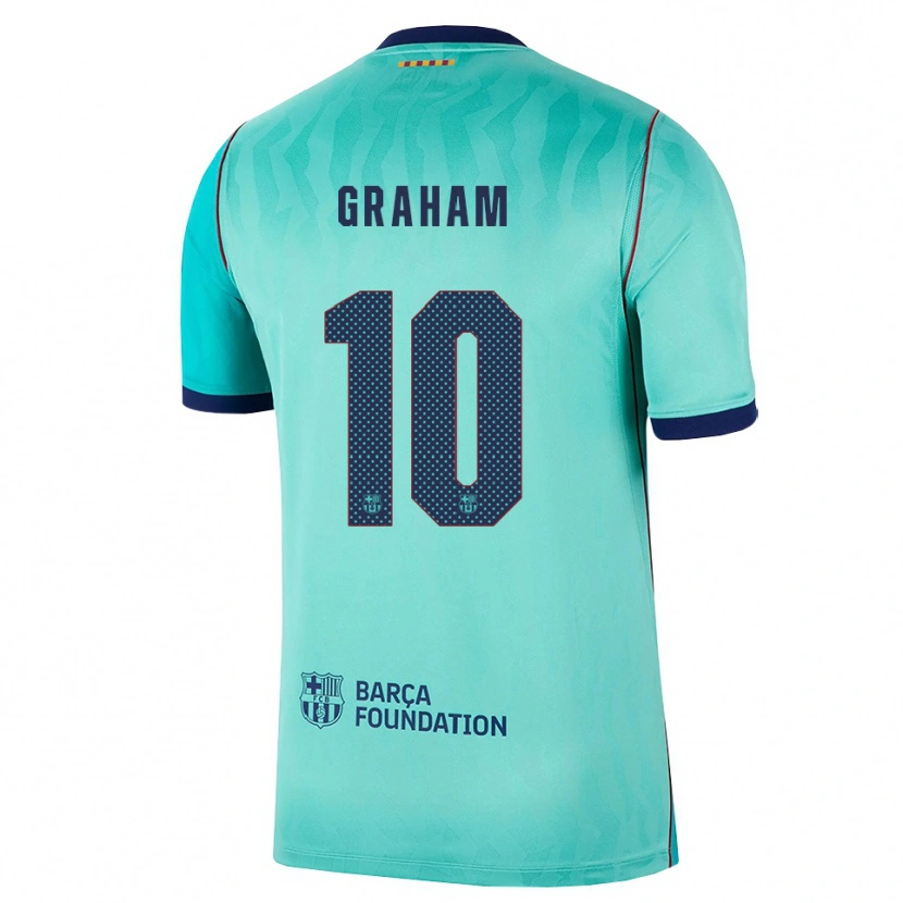 Danxen Herren Caroline Graham Hansen #10 Aqua Dunkeltürkis Königsblau Ausweichtrikot Trikot 2026/27 T-Shirt Österreich