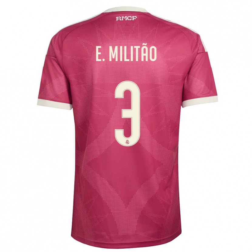 Danxen Herren Éder Militão #3 Blassviolett Rot Weiß Ausweichtrikot Trikot 2026/27 T-Shirt Österreich