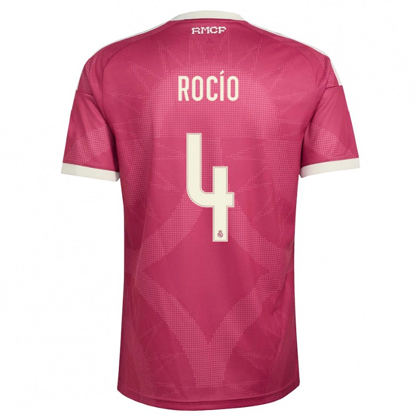Danxen Herren Rocío Gálvez #4 Blassviolett Rot Weiß Ausweichtrikot Trikot 2026/27 T-Shirt Österreich