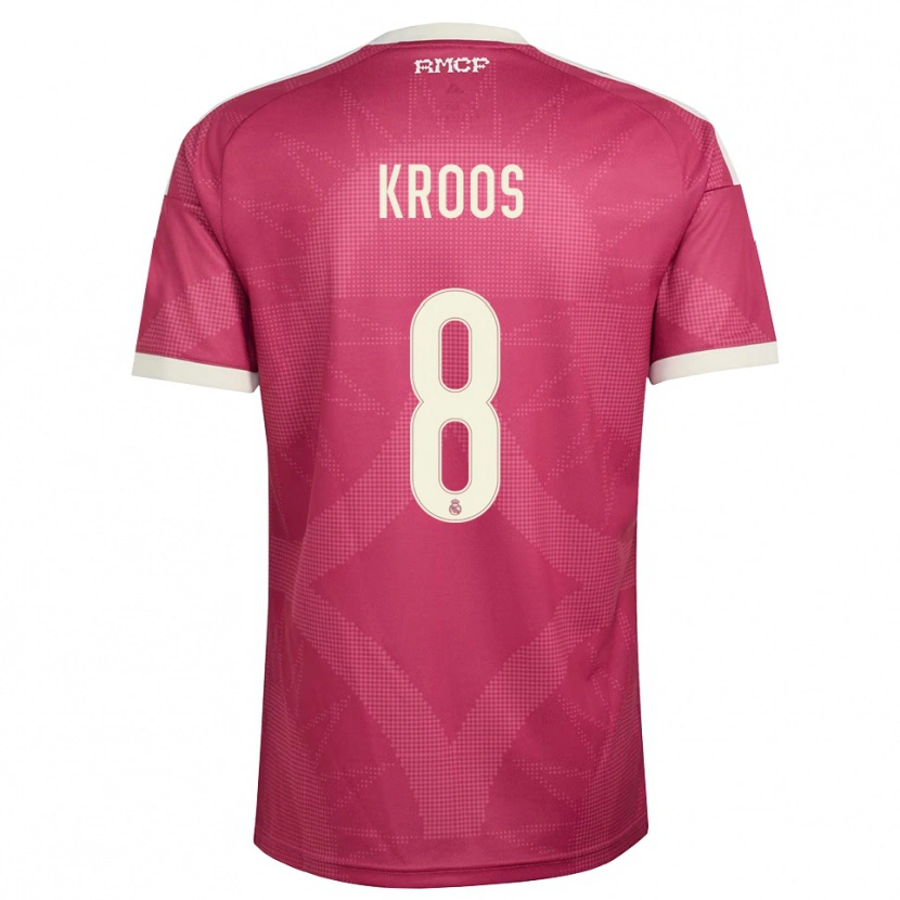 Danxen Herren Toni Kroos #8 Blassviolett Rot Weiß Ausweichtrikot Trikot 2026/27 T-Shirt Österreich