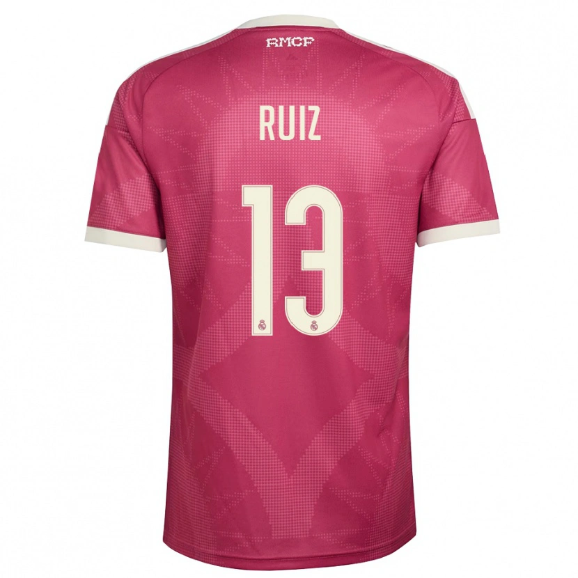 Danxen Herren Guillermo Ruiz #13 Blassviolett Rot Weiß Ausweichtrikot Trikot 2026/27 T-Shirt Österreich