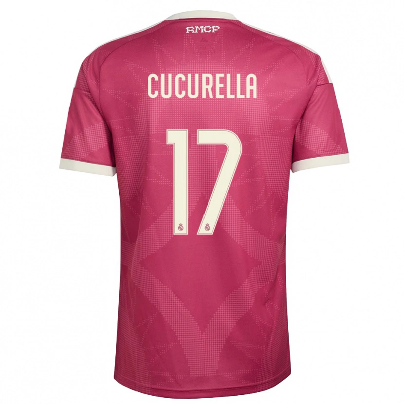 Danxen Herren Marc Cucurella #17 Blassviolett Rot Weiß Ausweichtrikot Trikot 2026/27 T-Shirt Österreich