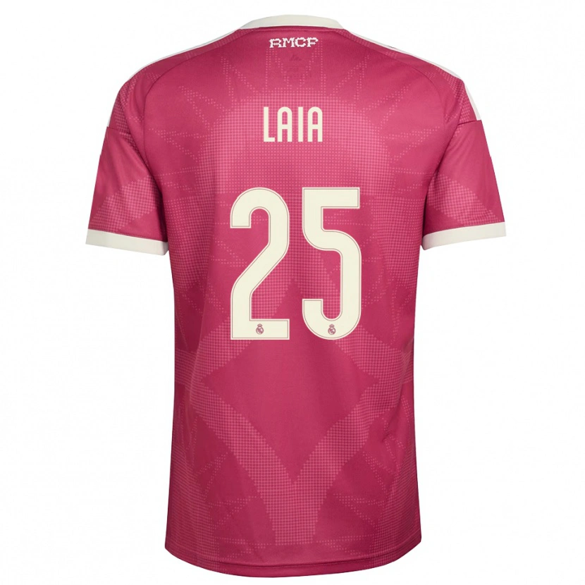 Danxen Herren Laia López De La Morena #25 Blassviolett Rot Weiß Ausweichtrikot Trikot 2026/27 T-Shirt Österreich