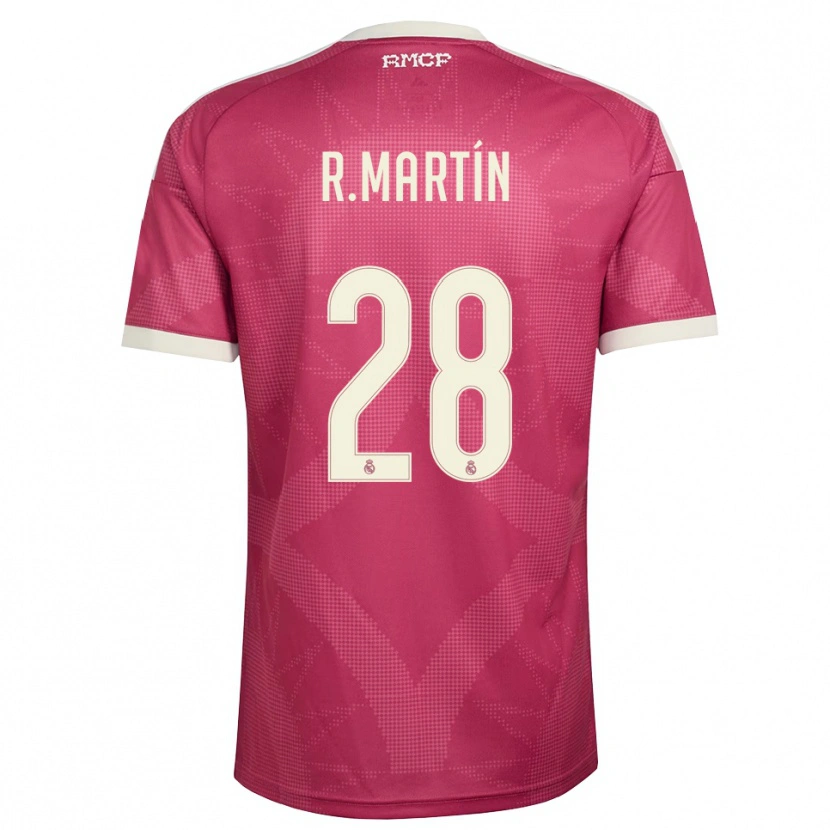 Danxen Herren Roberto Martín #28 Blassviolett Rot Weiß Ausweichtrikot Trikot 2026/27 T-Shirt Österreich