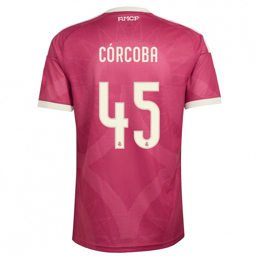 Danxen Herren Andrés Córcoba #45 Blassviolett Rot Weiß Ausweichtrikot Trikot 2026/27 T-Shirt Österreich