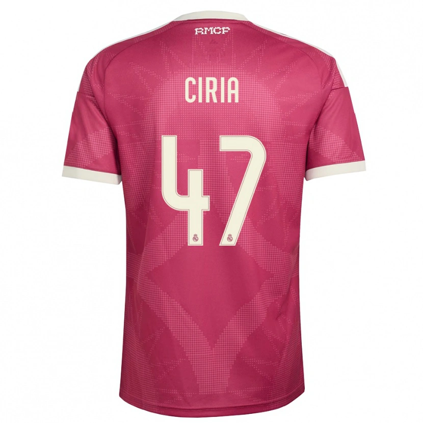 Danxen Herren Alexis Ciria #47 Blassviolett Rot Weiß Ausweichtrikot Trikot 2026/27 T-Shirt Österreich