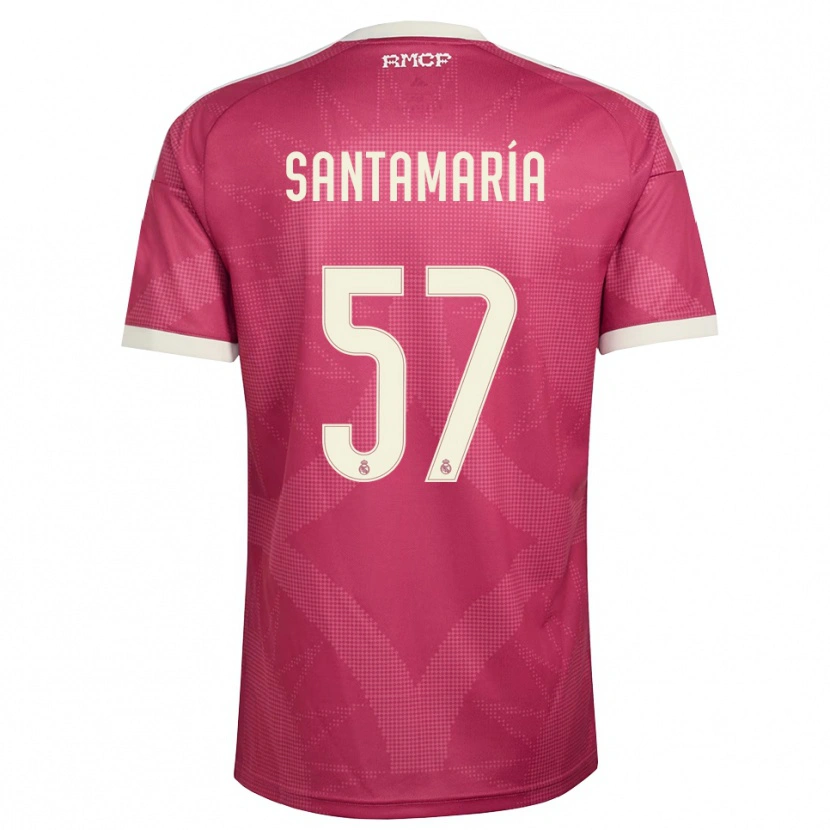 Danxen Herren Fran Santamaría #57 Blassviolett Rot Weiß Ausweichtrikot Trikot 2026/27 T-Shirt Österreich