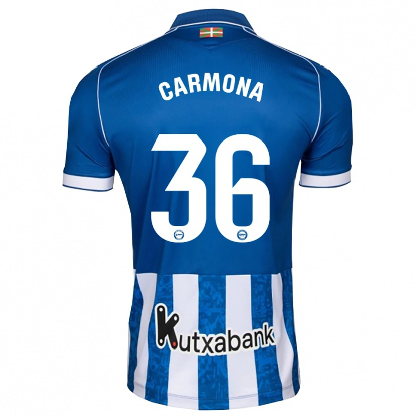 Danxen Damen Ander Carmona #36 Blau Weiß Schwarz Heimtrikot Trikot 2026/27 T-Shirt Österreich
