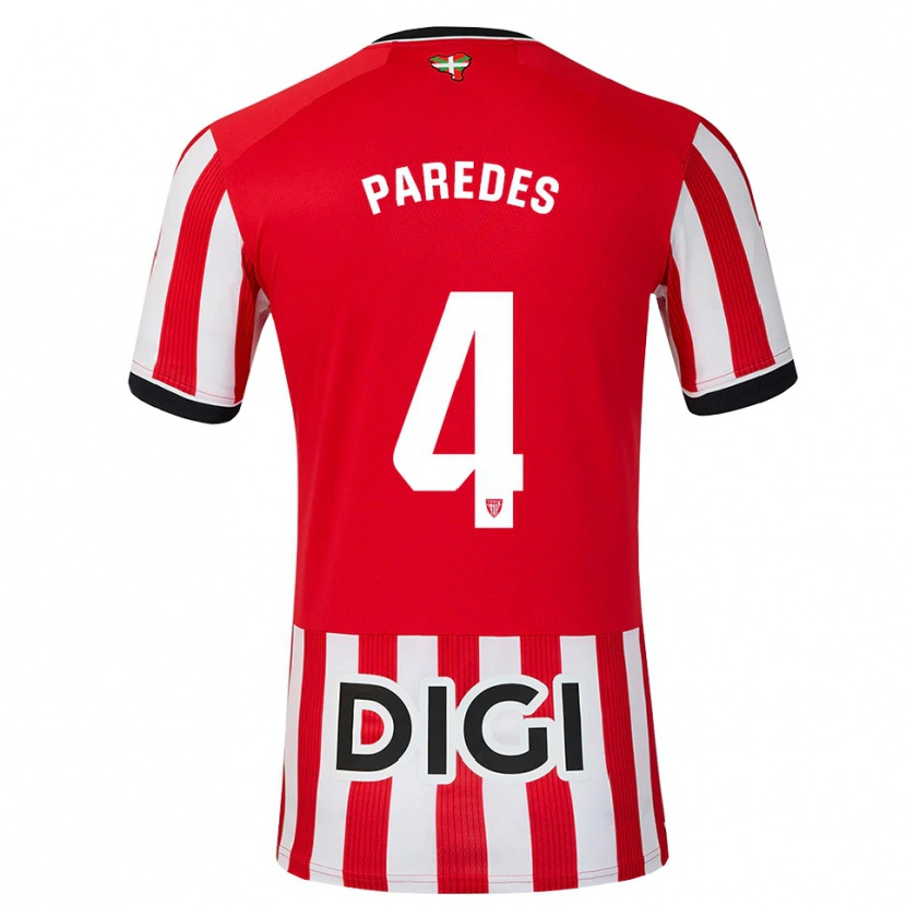 Danxen Damen Aitor Paredes #4 Rot Schwarz Weiß Heimtrikot Trikot 2026/27 T-Shirt Österreich