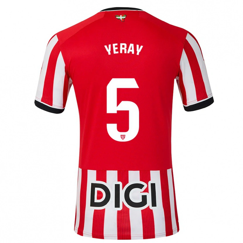 Danxen Damen Yeray Álvarez #5 Rot Schwarz Weiß Heimtrikot Trikot 2026/27 T-Shirt Österreich