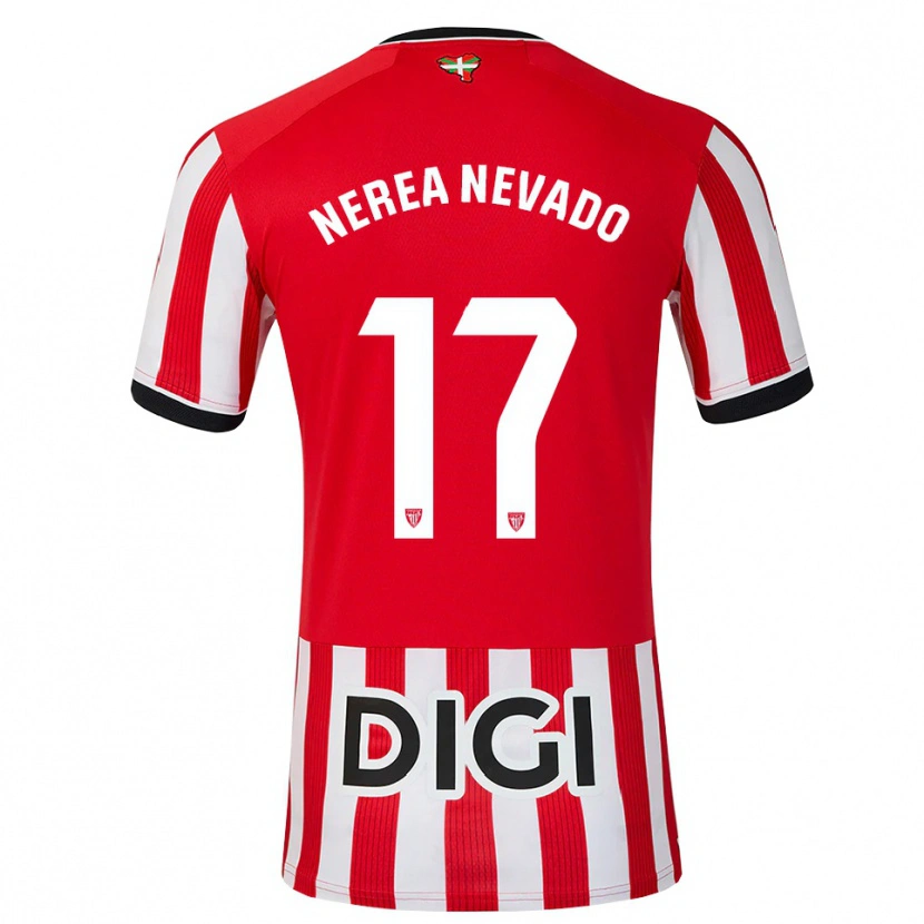 Danxen Damen Nerea Nevado Gómez #17 Rot Schwarz Weiß Heimtrikot Trikot 2026/27 T-Shirt Österreich