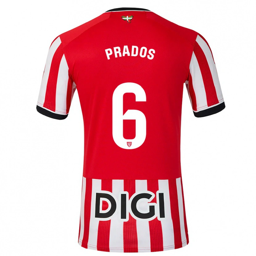 Danxen Damen Beñat Prados #6 Rot Schwarz Weiß Heimtrikot Trikot 2026/27 T-Shirt Österreich
