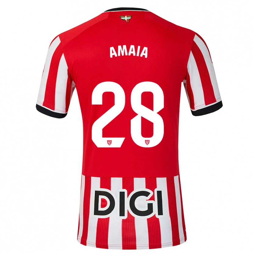 Danxen Damen Amaia Martinez De La Peña #28 Rot Schwarz Weiß Heimtrikot Trikot 2026/27 T-Shirt Österreich