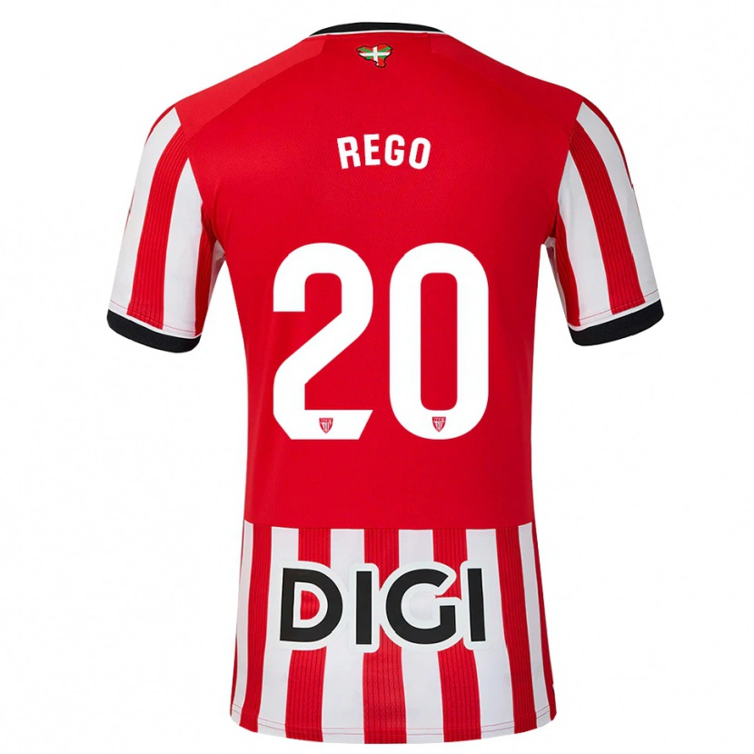 Danxen Damen Alejandro Rego #20 Rot Schwarz Weiß Heimtrikot Trikot 2026/27 T-Shirt Österreich
