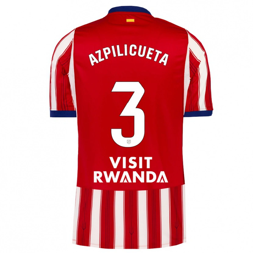 Danxen Damen César Azpilicueta #3 Königsblau Rot Weiß Heimtrikot Trikot 2026/27 T-Shirt Österreich