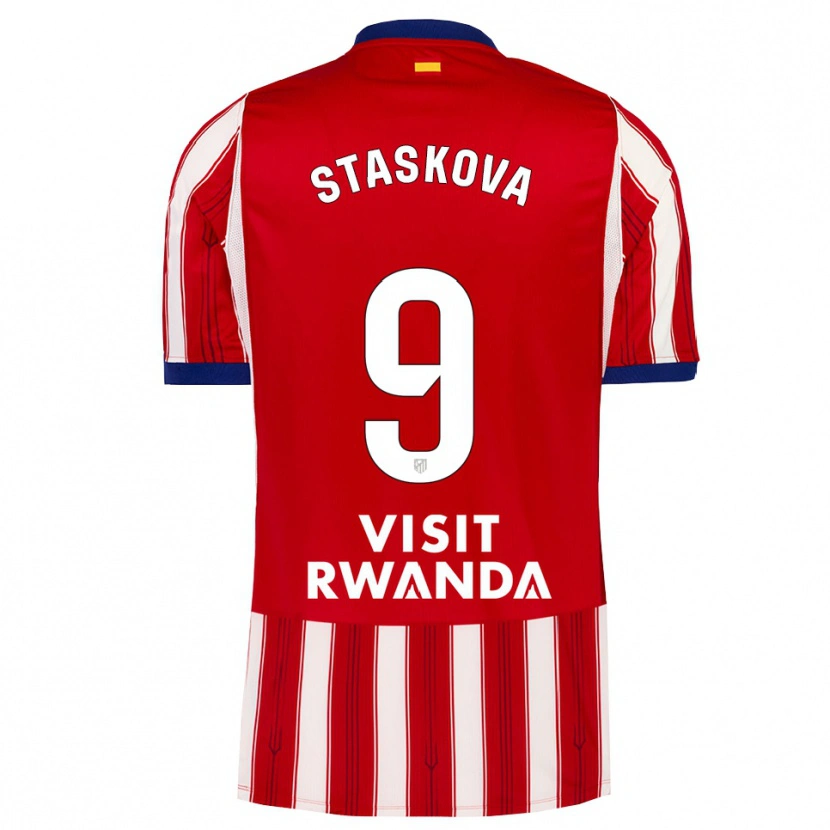 Danxen Damen Andrea Staskova #9 Königsblau Rot Weiß Heimtrikot Trikot 2026/27 T-Shirt Österreich