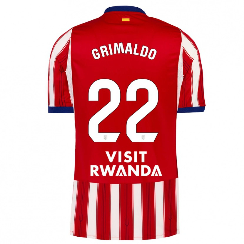 Danxen Damen Alejandro Grimaldo #22 Königsblau Rot Weiß Heimtrikot Trikot 2026/27 T-Shirt Österreich