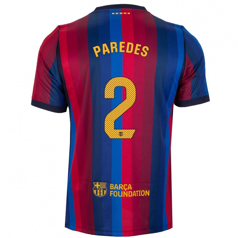 Danxen Damen Irene Paredes #2 Königsblau Rot Gelb Heimtrikot Trikot 2026/27 T-Shirt Österreich