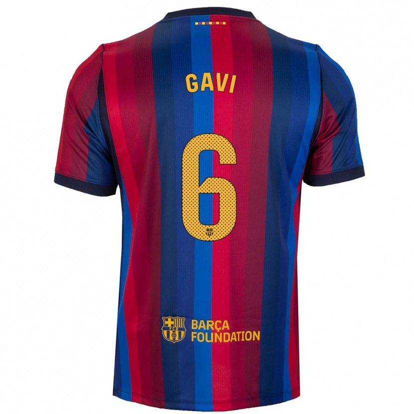Danxen Damen Pablo Martín Páez Gavira #6 Königsblau Rot Gelb Heimtrikot Trikot 2026/27 T-Shirt Österreich