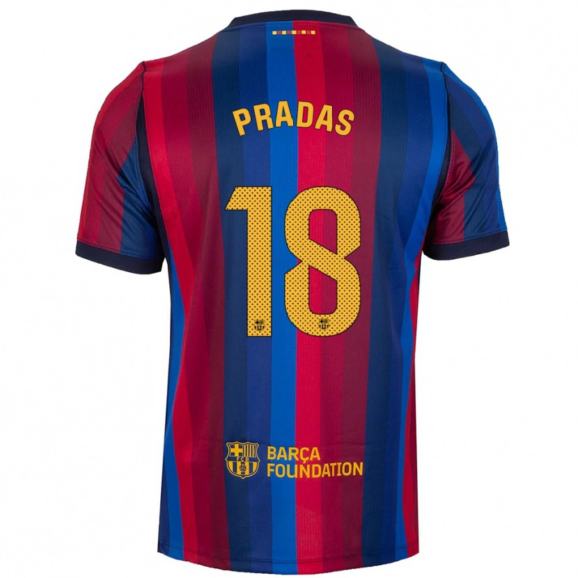 Danxen Damen Arnau Pradas #18 Königsblau Rot Gelb Heimtrikot Trikot 2026/27 T-Shirt Österreich