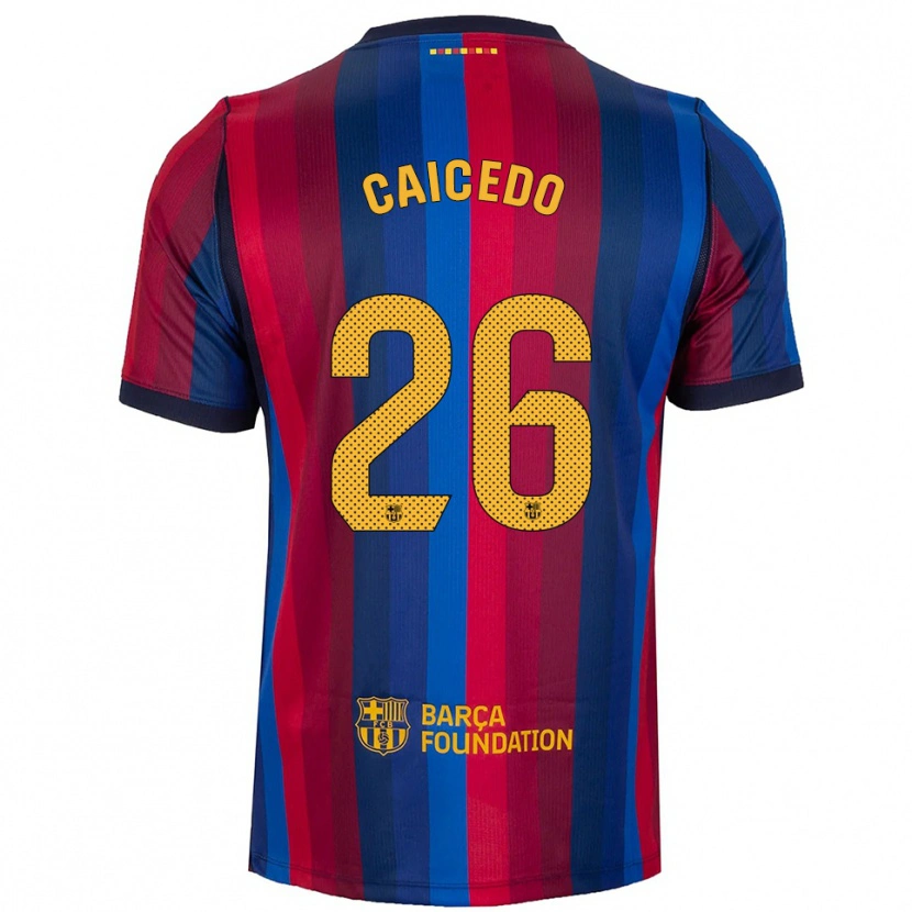 Danxen Damen Josué Caicedo #26 Königsblau Rot Gelb Heimtrikot Trikot 2026/27 T-Shirt Österreich