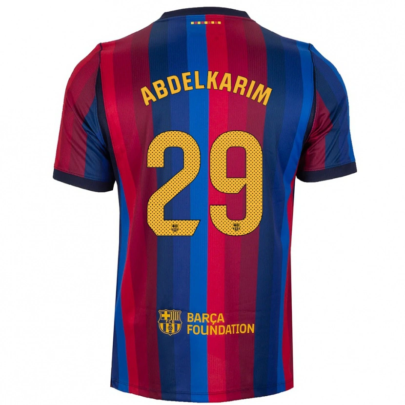 Danxen Damen Hamza Abdelkarim #29 Königsblau Rot Gelb Heimtrikot Trikot 2026/27 T-Shirt Österreich